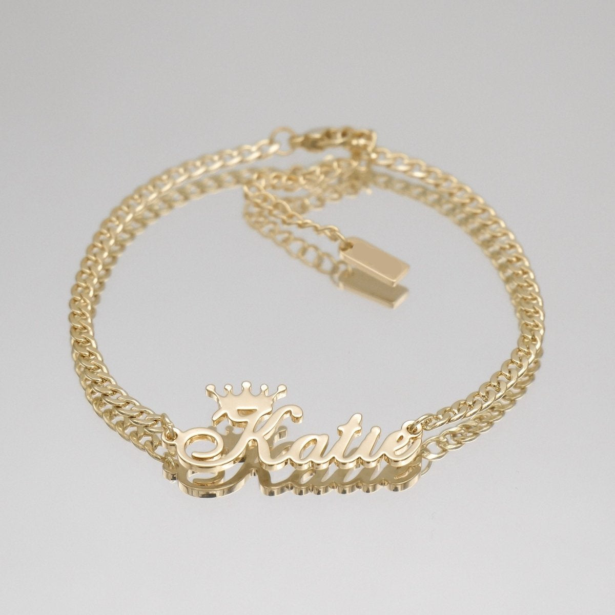 Paris Personalized Name Anklet - ISMI JEWELS