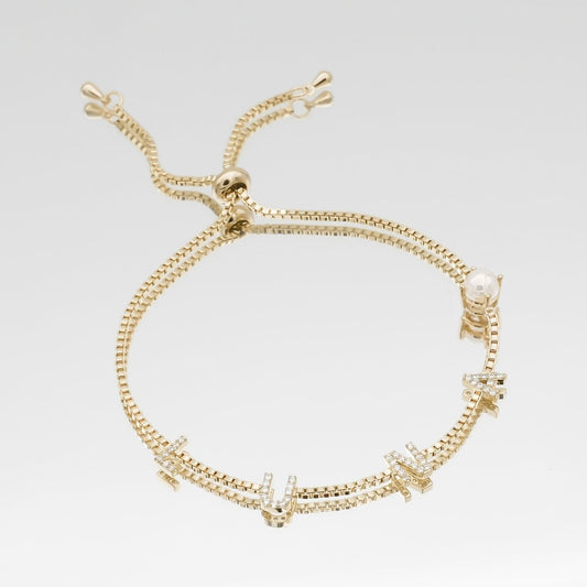 Pave Custom Name Bracelet - ISMI JEWELS