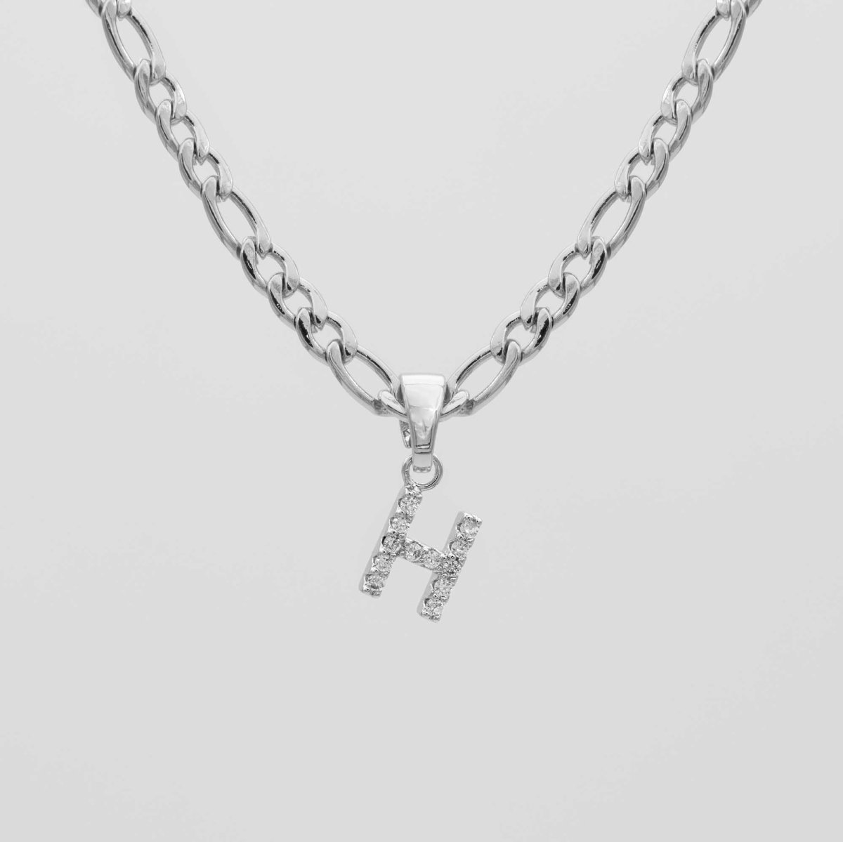 Pave Initial Necklace | Figaro - ISMI JEWELS