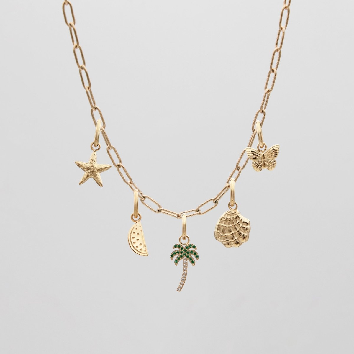 Personalised Initial Charm Necklace - ISMI JEWELS