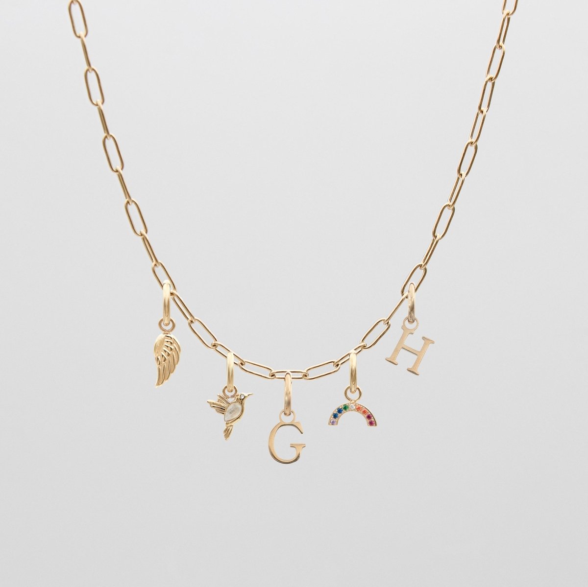 Personalized Initial Charm Necklace - ISMI JEWELS