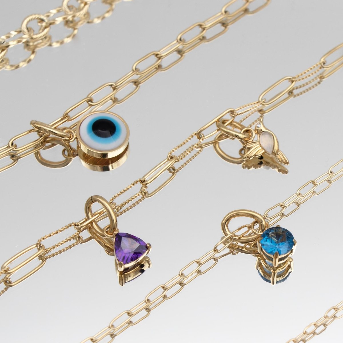 Personalized Initial Charm Necklace - ISMI JEWELS