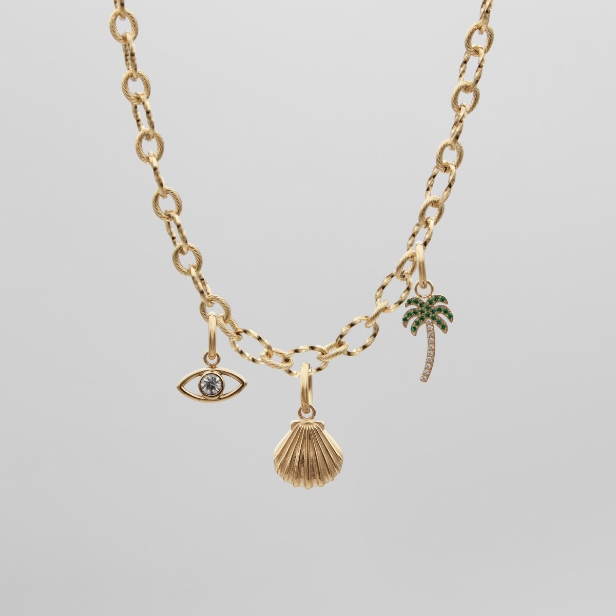 Personalized Initial Charm Necklace - ISMI JEWELS