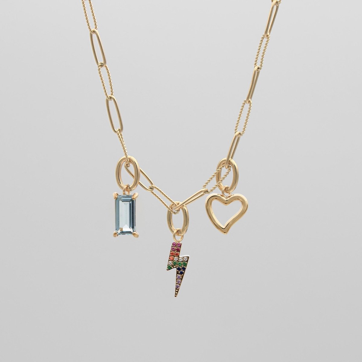 Personalized Initial Charm Necklace - ISMI JEWELS