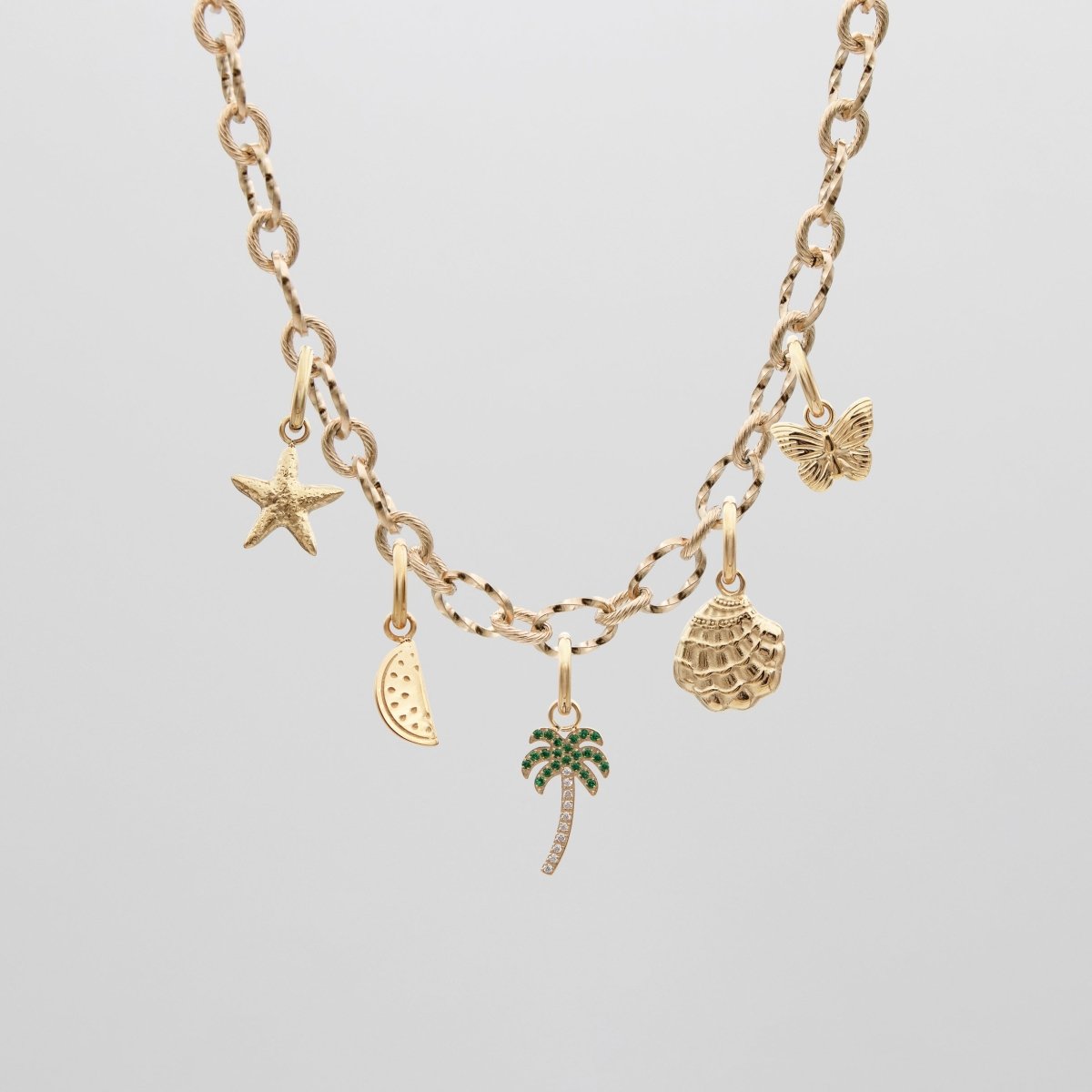 Personalized Initial Charm Necklace - ISMI JEWELS