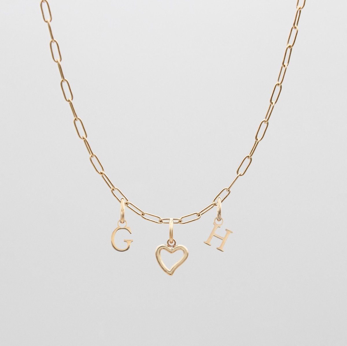 Personalized Initial Charm Necklace - ISMI JEWELS