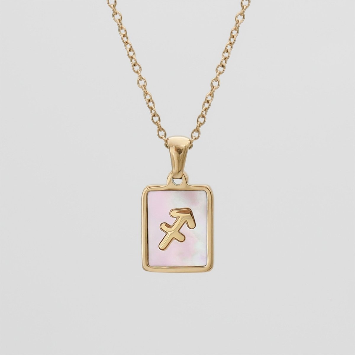 Pink Zodiac Symbol Necklace - ISMI JEWELS