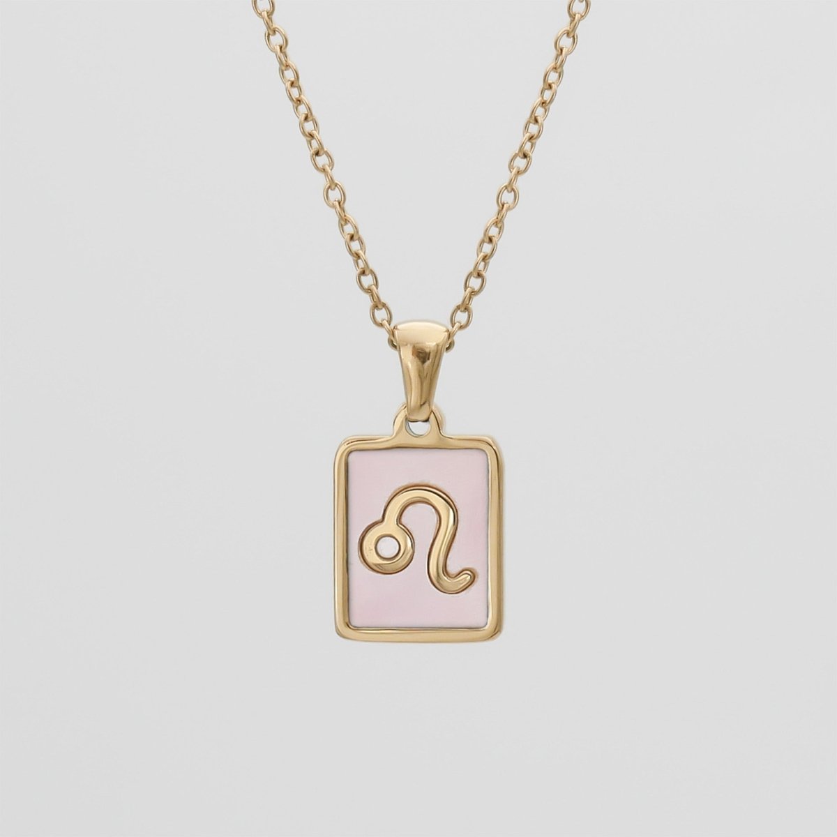 Pink Zodiac Symbol Necklace - ISMI JEWELS