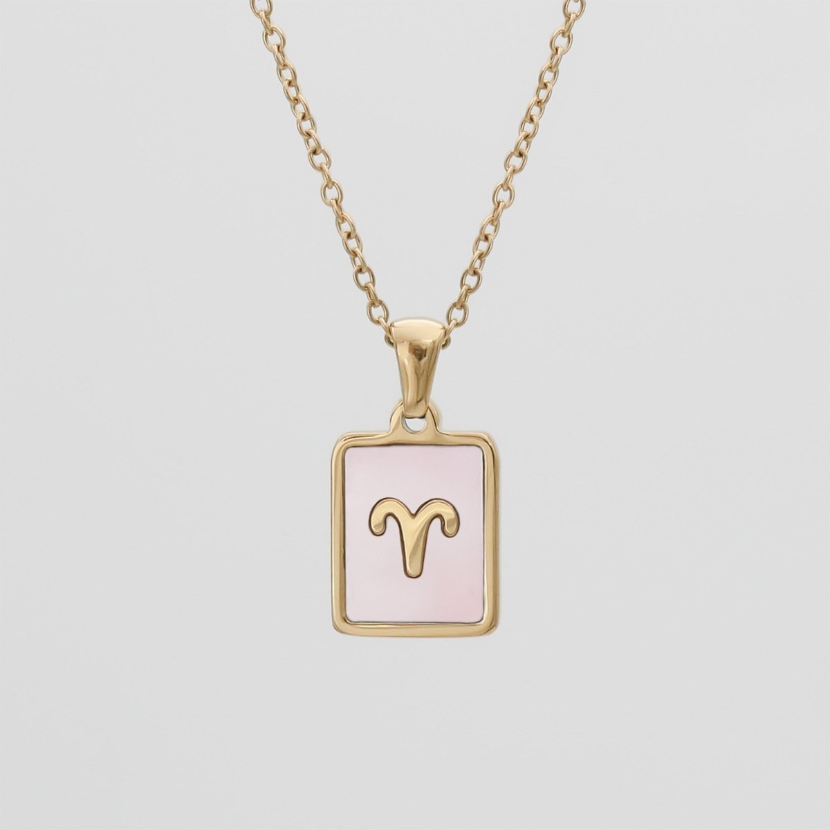 Pink Zodiac Symbol Necklace - ISMI JEWELS