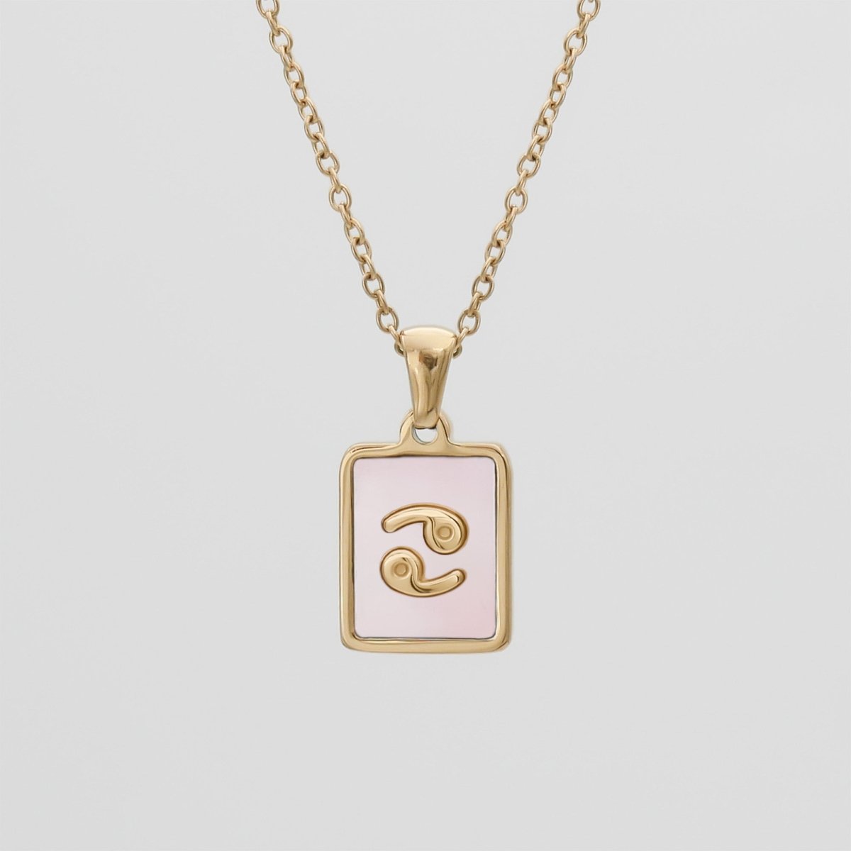 Pink Zodiac Symbol Necklace - ISMI JEWELS