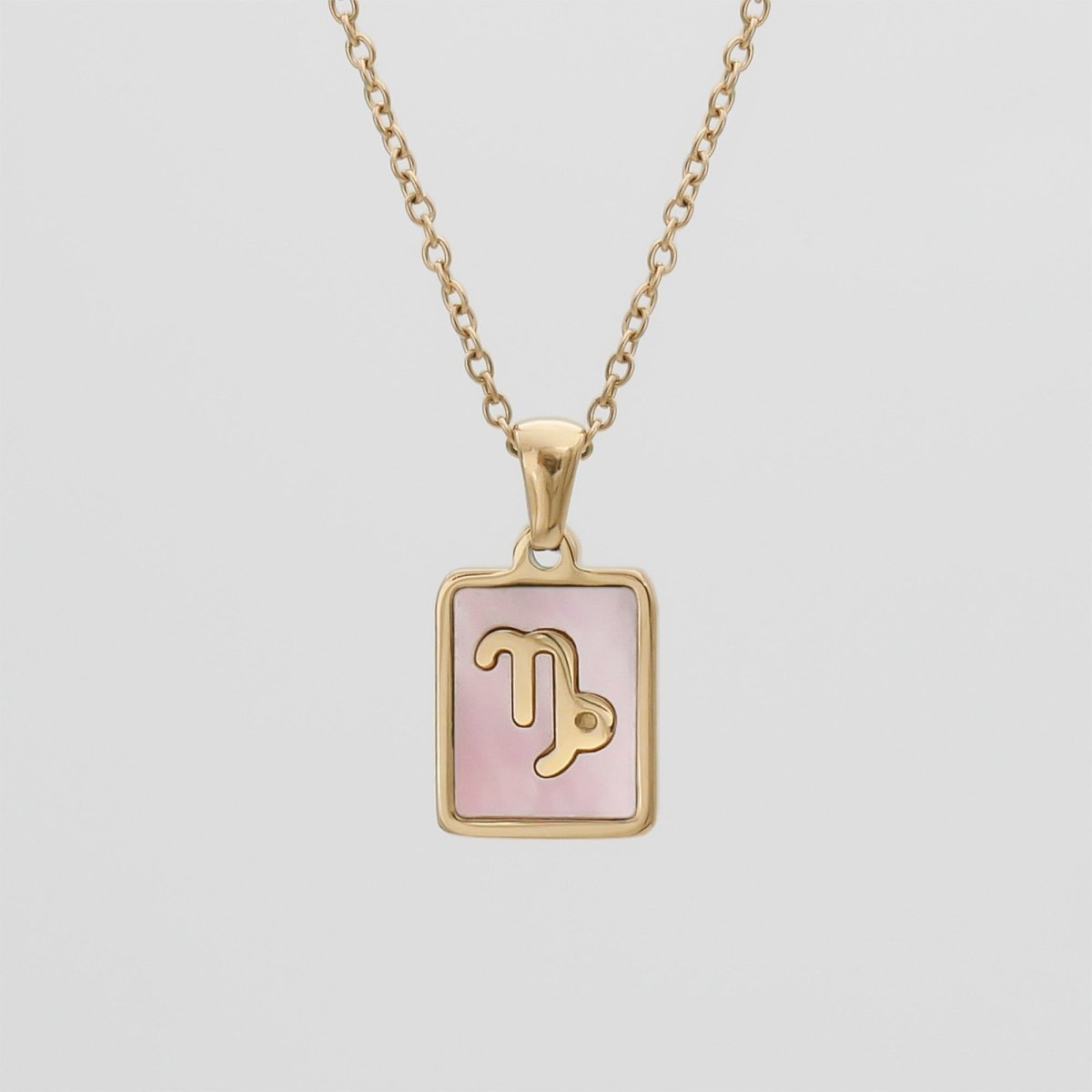 Pink Zodiac Symbol Necklace - ISMI JEWELS