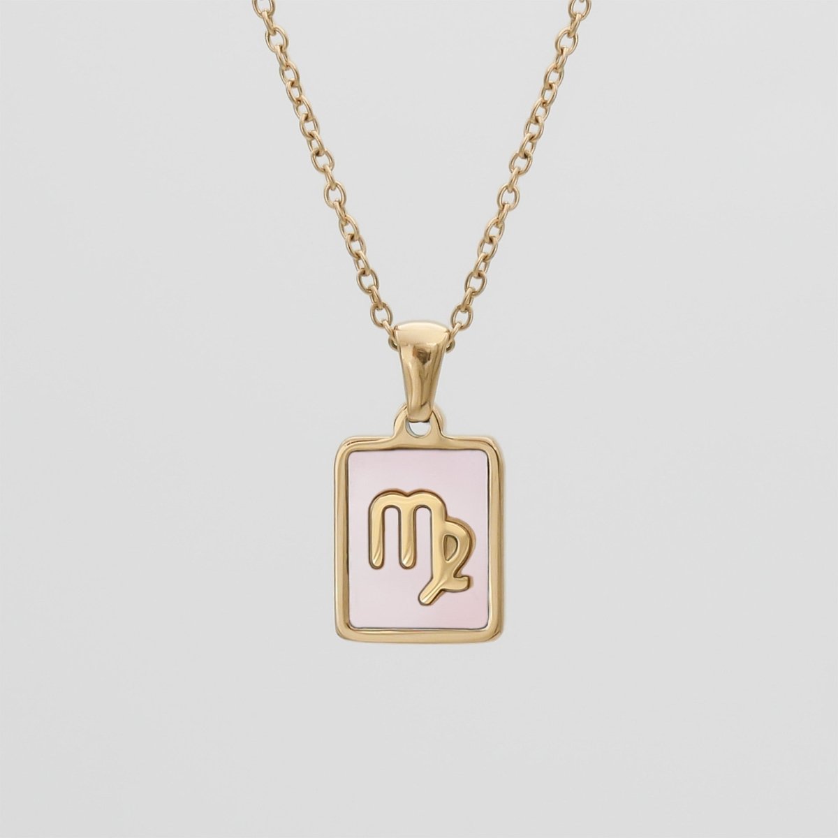 Pink Zodiac Symbol Necklace - ISMI JEWELS