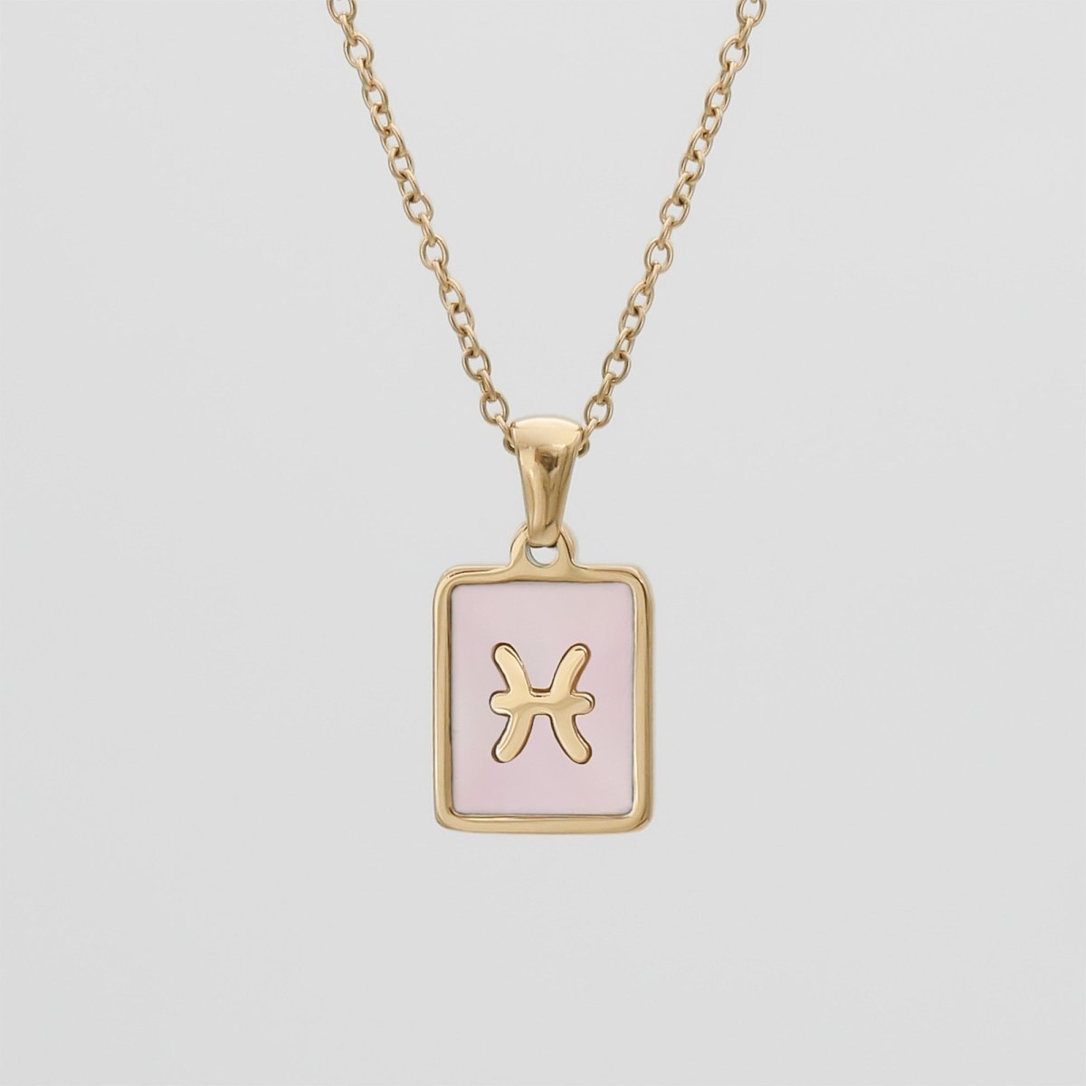 Pink Zodiac Symbol Necklace - ISMI JEWELS