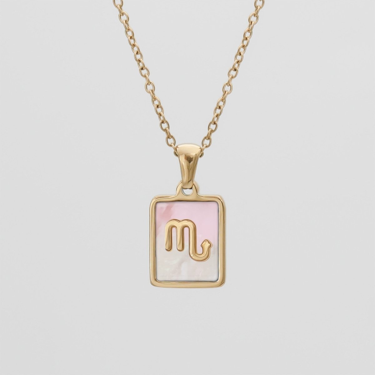 Pink Zodiac Symbol Necklace - ISMI JEWELS