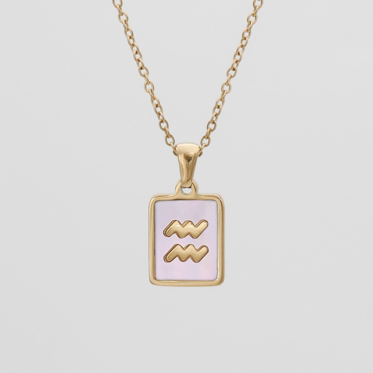 Pink Zodiac Symbol Necklace - ISMI JEWELS