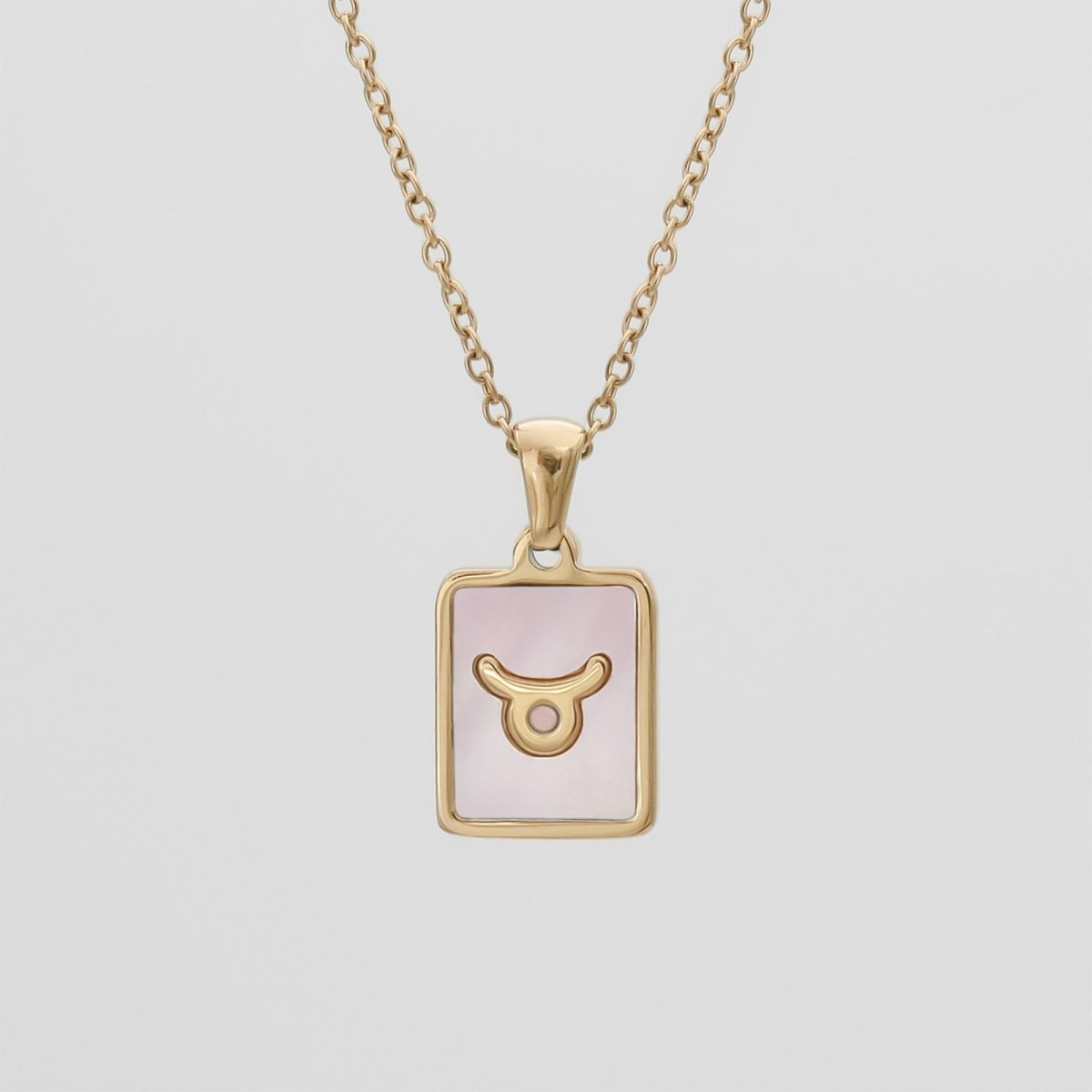 Pink Zodiac Symbol Necklace - ISMI JEWELS