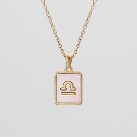 Pink Zodiac Symbol Necklace - ISMI JEWELS