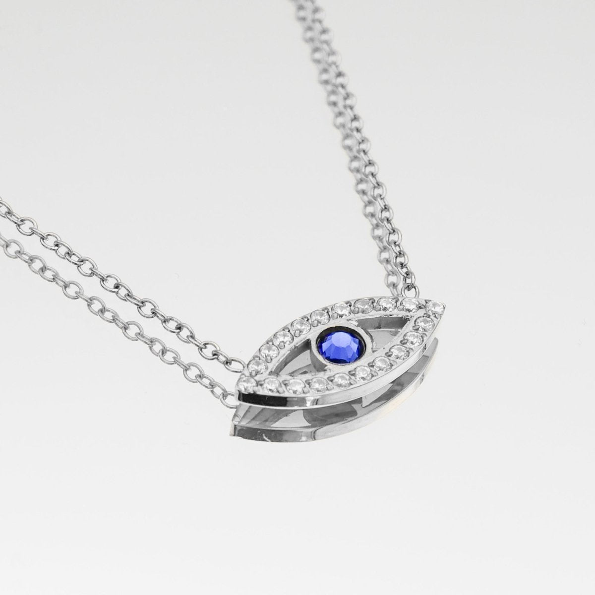 Rhea CZ Eye Necklace - ISMI JEWELS