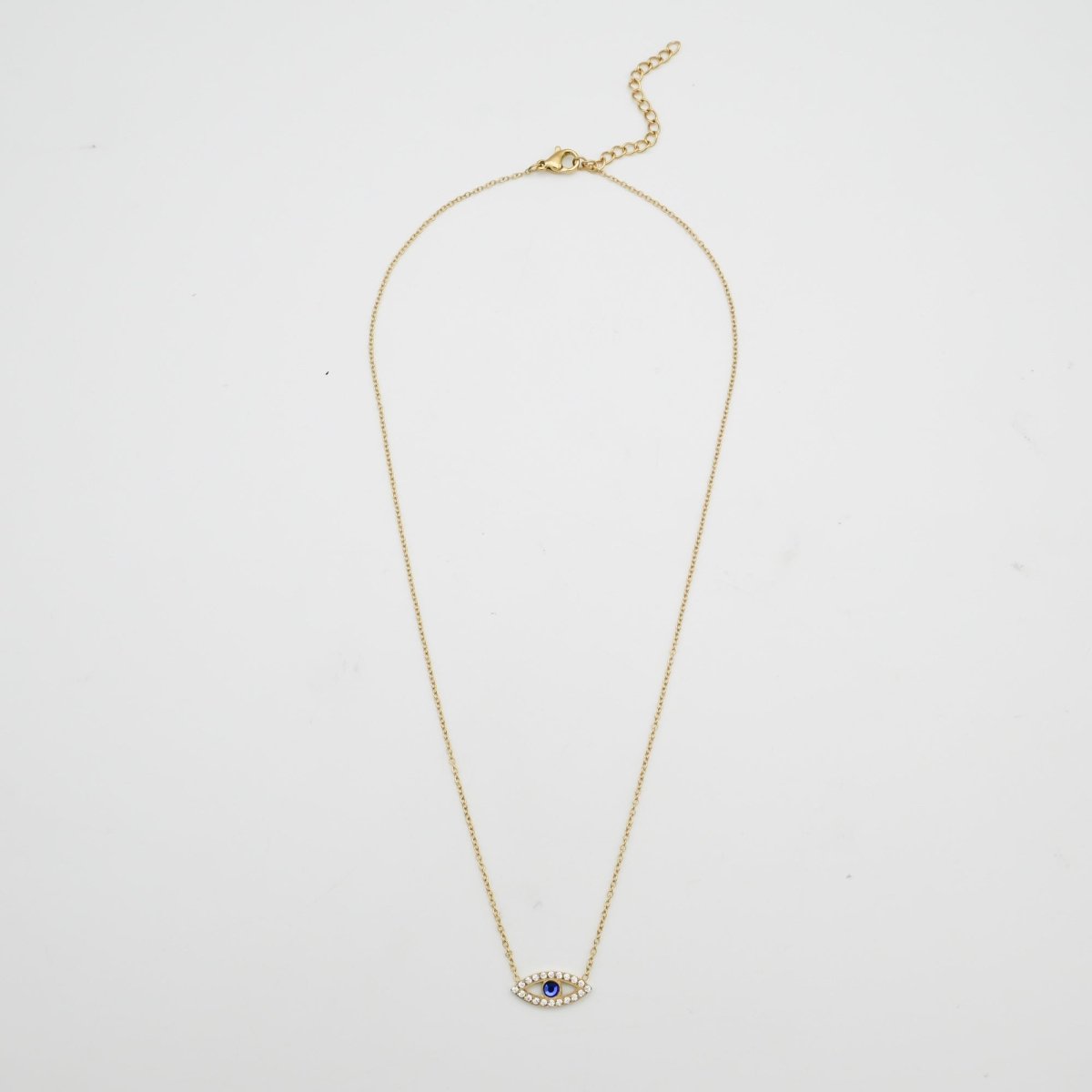 Rhea CZ Eye Necklace - ISMI JEWELS