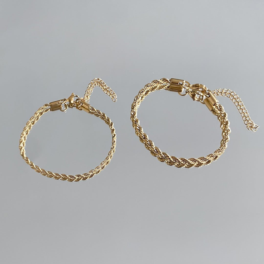 Rope Chain Anklet | Gold - ISMI JEWELS