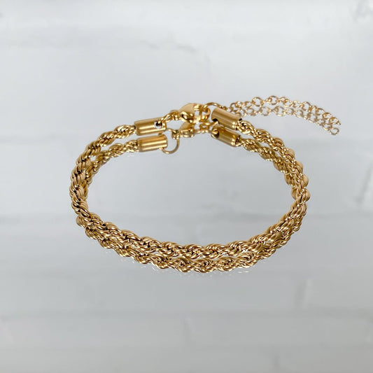 Rope Chain Anklet | Gold - ISMI JEWELS