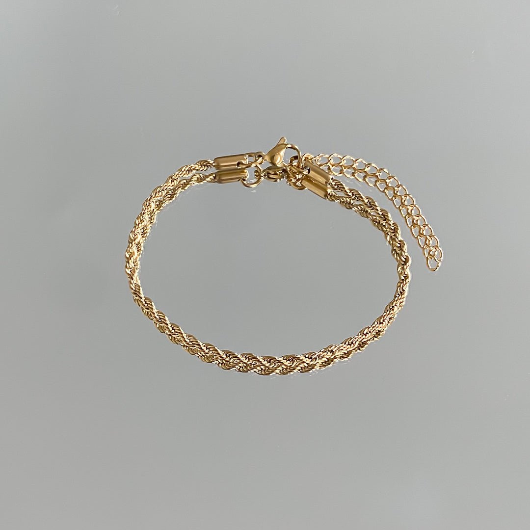 Rope Chain Anklet | Gold - ISMI JEWELS