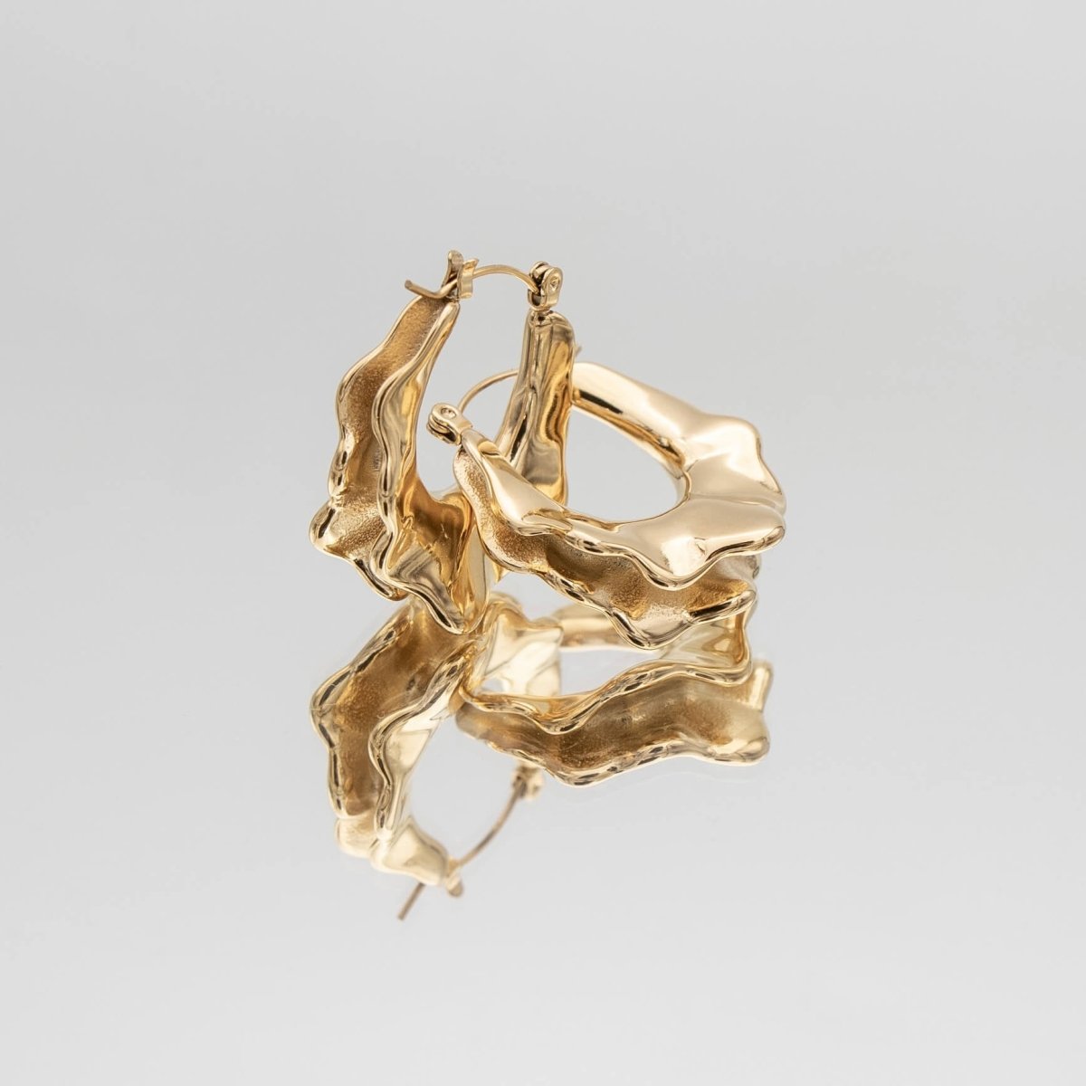 Ruba Wave Earrings - ISMI JEWELS