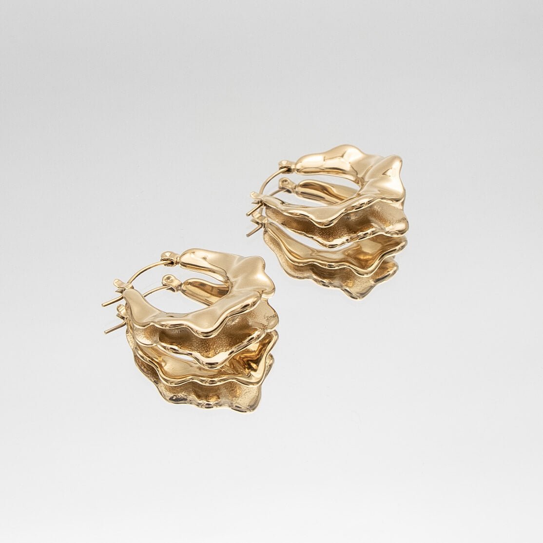 Ruba Wave Earrings - ISMI JEWELS