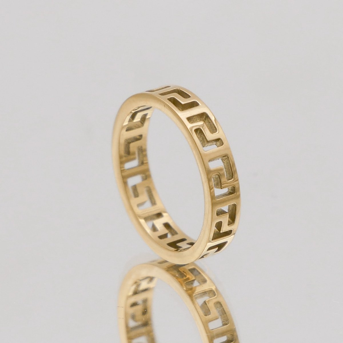 Rue Greek Key Ring - ISMI JEWELS