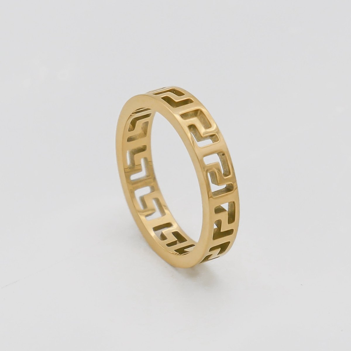 Rue Greek Key Ring - ISMI JEWELS
