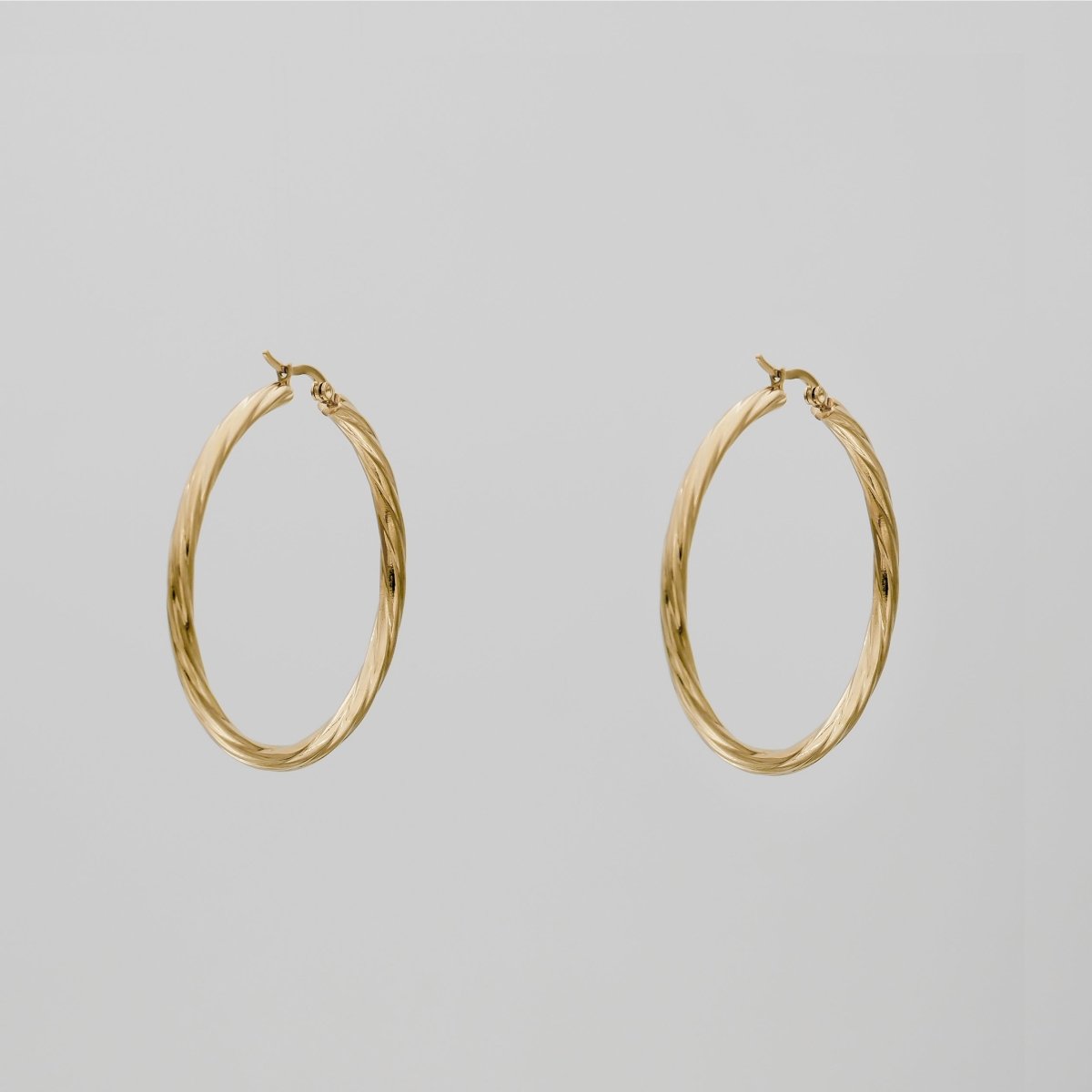Sara Gold Hoops - ISMI JEWELS