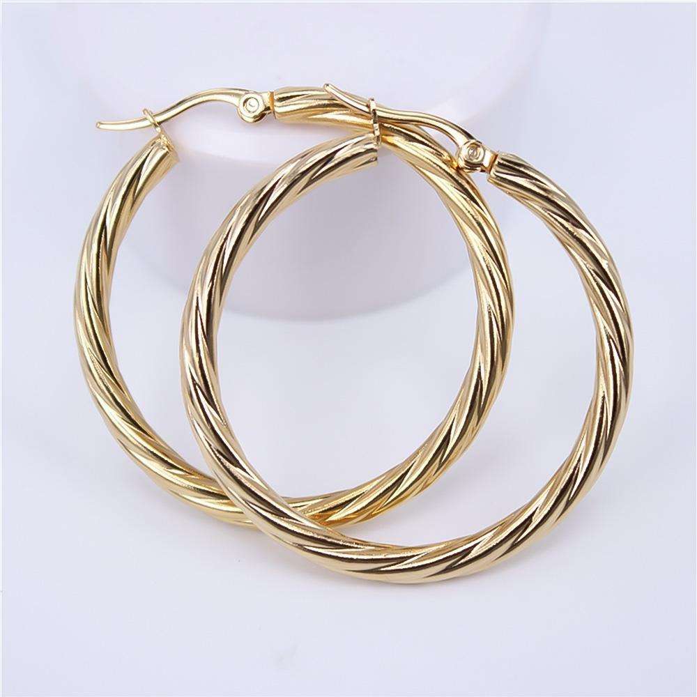Sara Gold Hoops - ISMI JEWELS