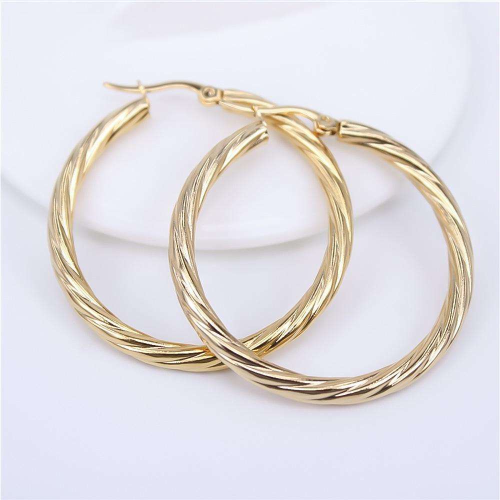 Sara Gold Hoops - ISMI JEWELS