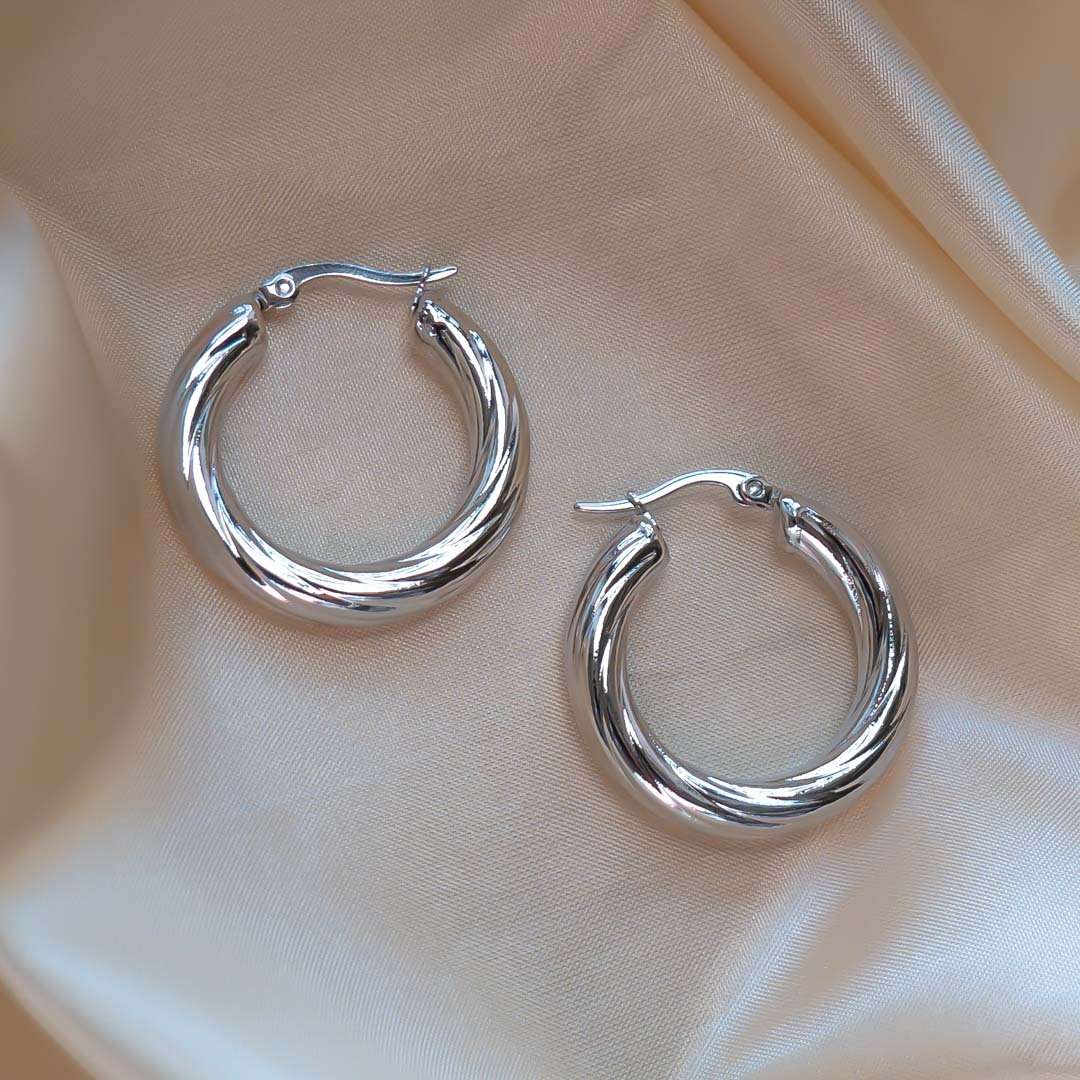 Sara Thick Hoops - ISMI JEWELS