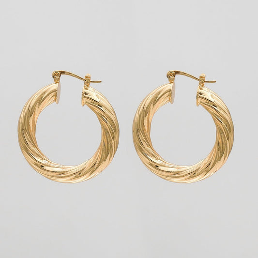 Sara Thick Hoops - ISMI JEWELS
