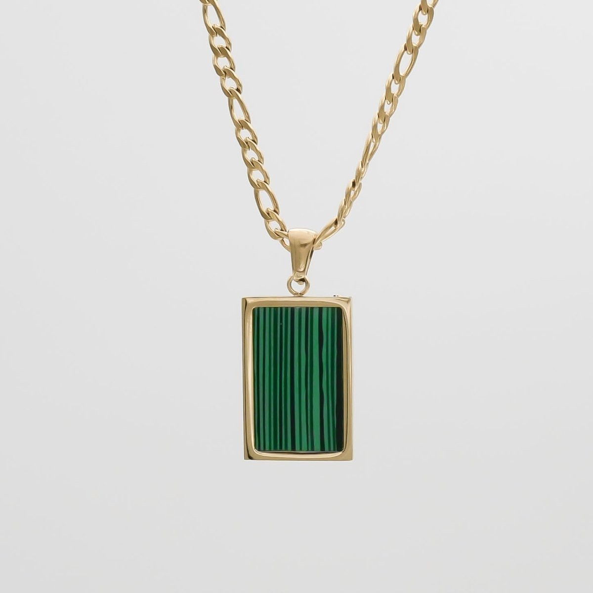 Saraya Emerald Tablet Necklace - ISMI JEWELS