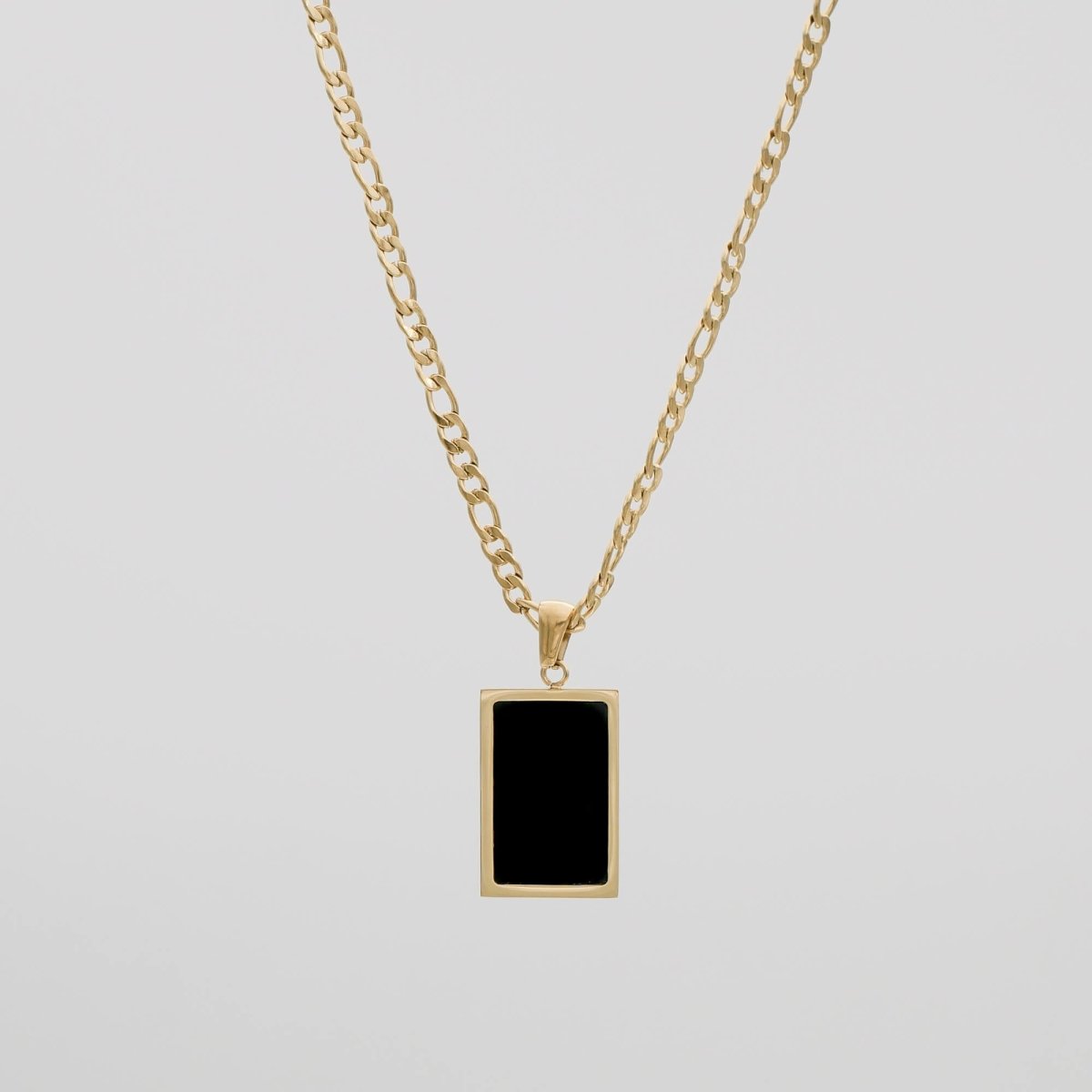 Saraya Onyx Tablet Necklace - ISMI JEWELS