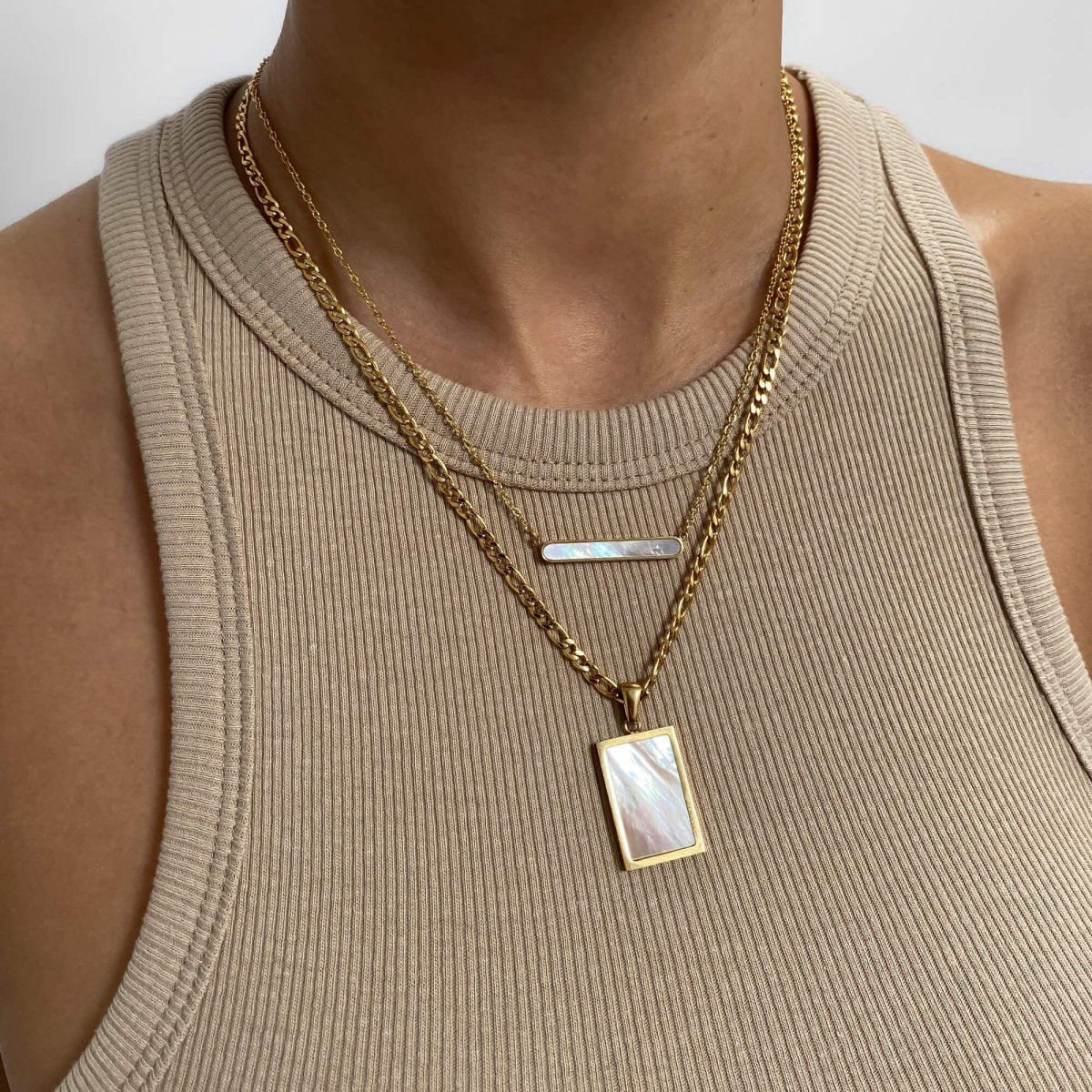 Saraya Opal Tablet Necklace - ISMI JEWELS