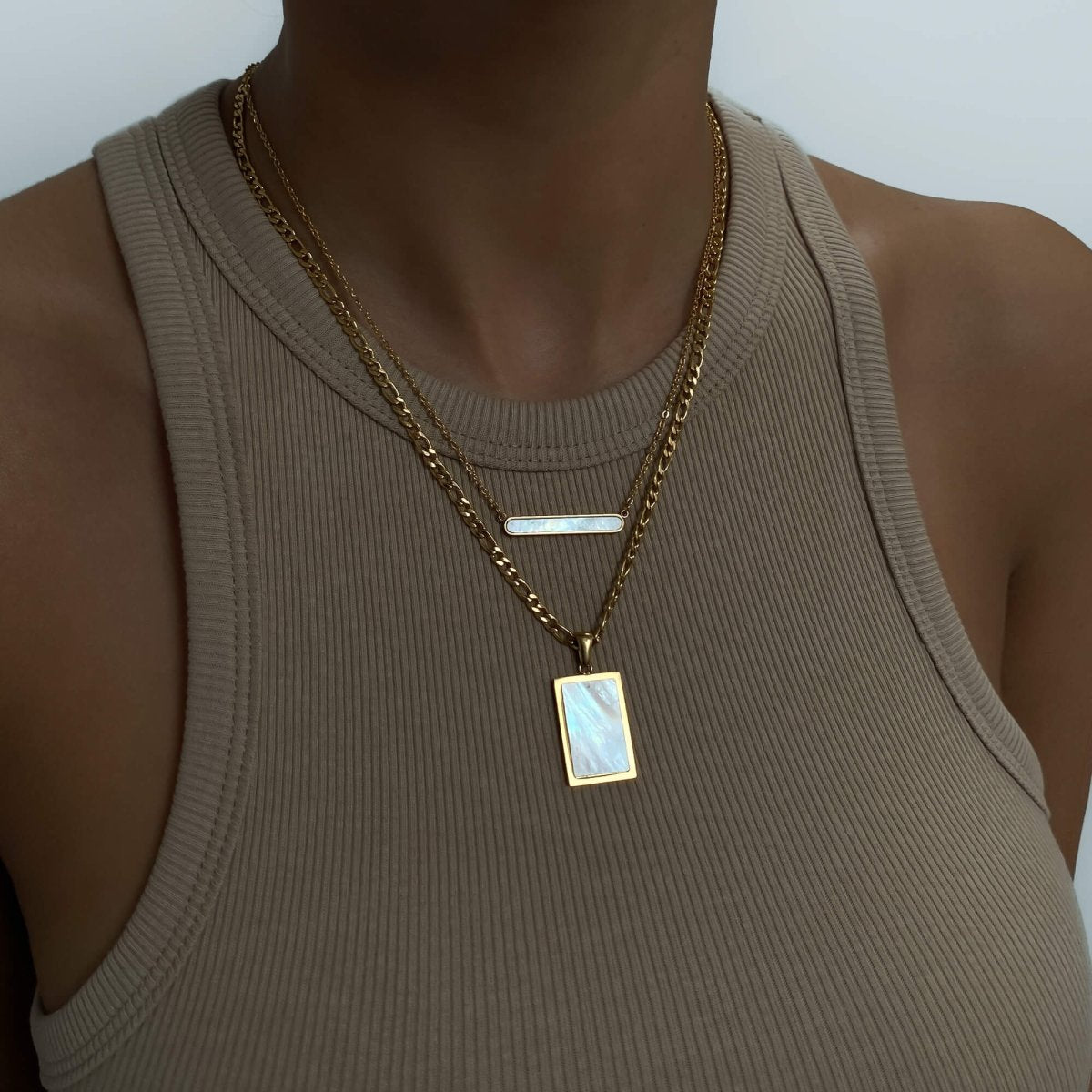 Saraya Opal Tablet Necklace - ISMI JEWELS