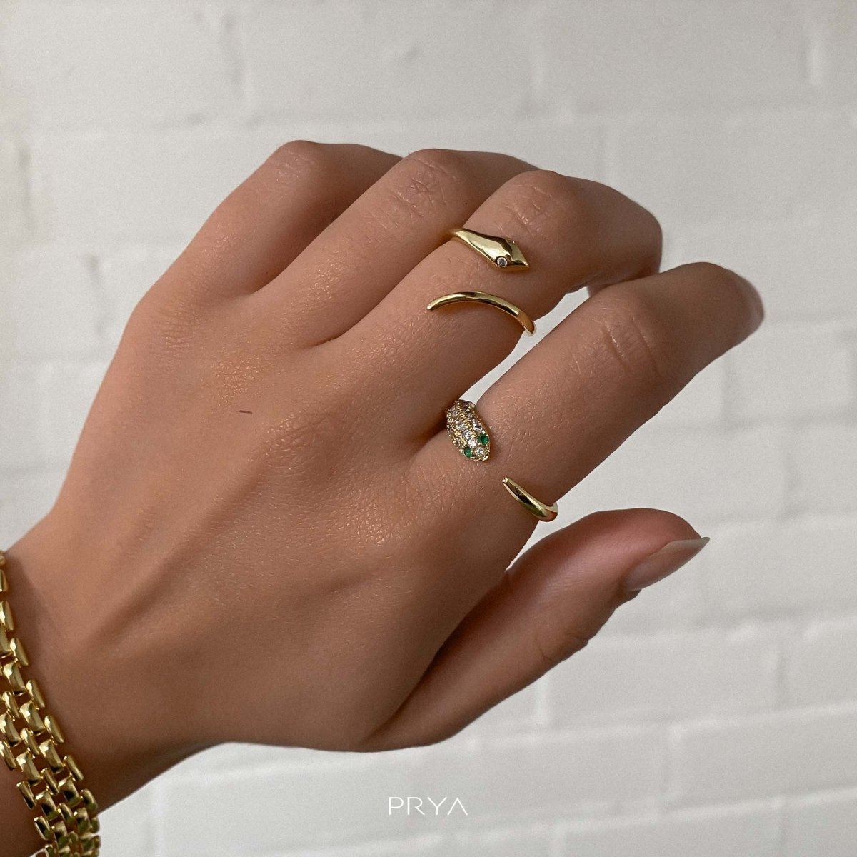 Savannah Adjustable Snake Ring - ISMI JEWELS