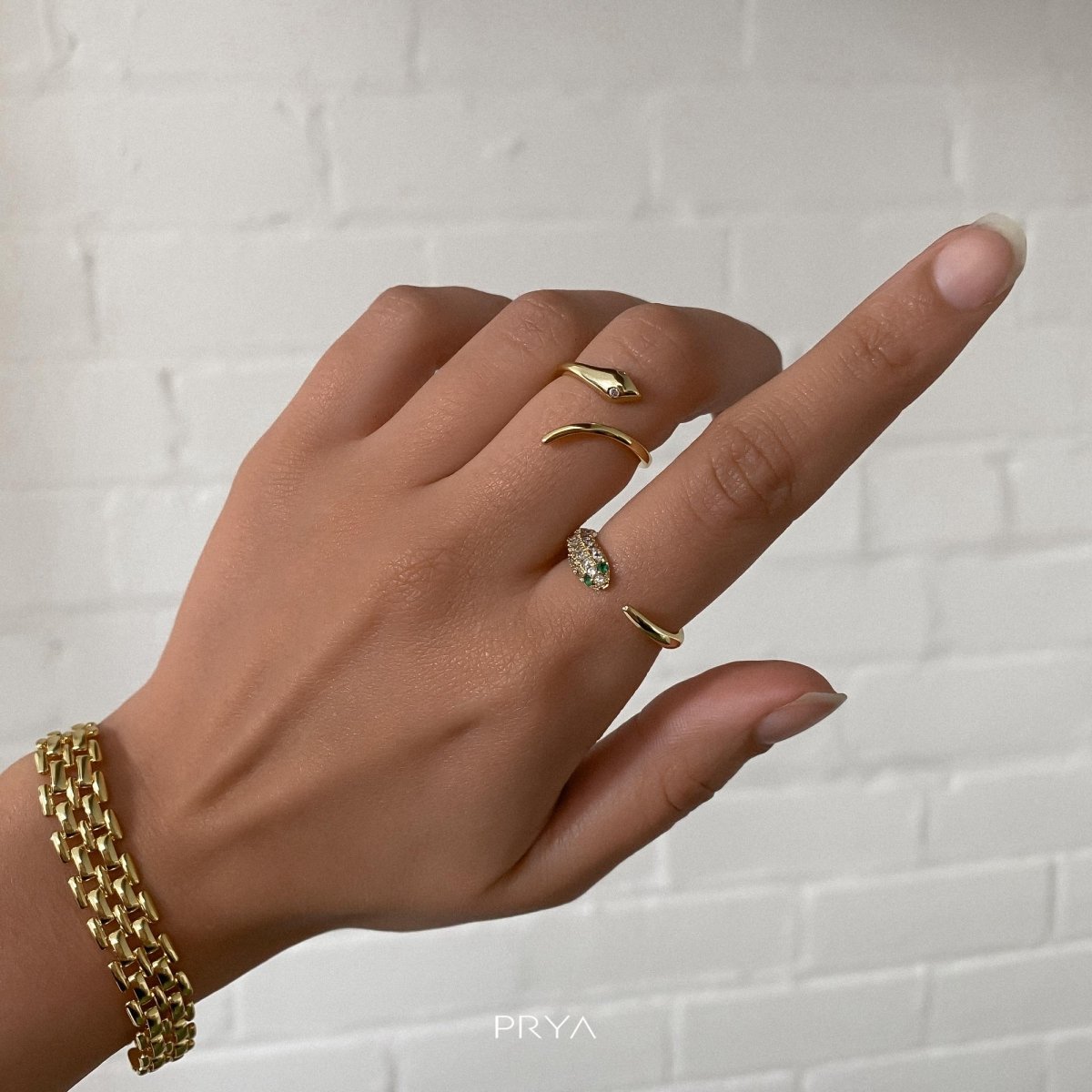 Savannah Adjustable Snake Ring - ISMI JEWELS