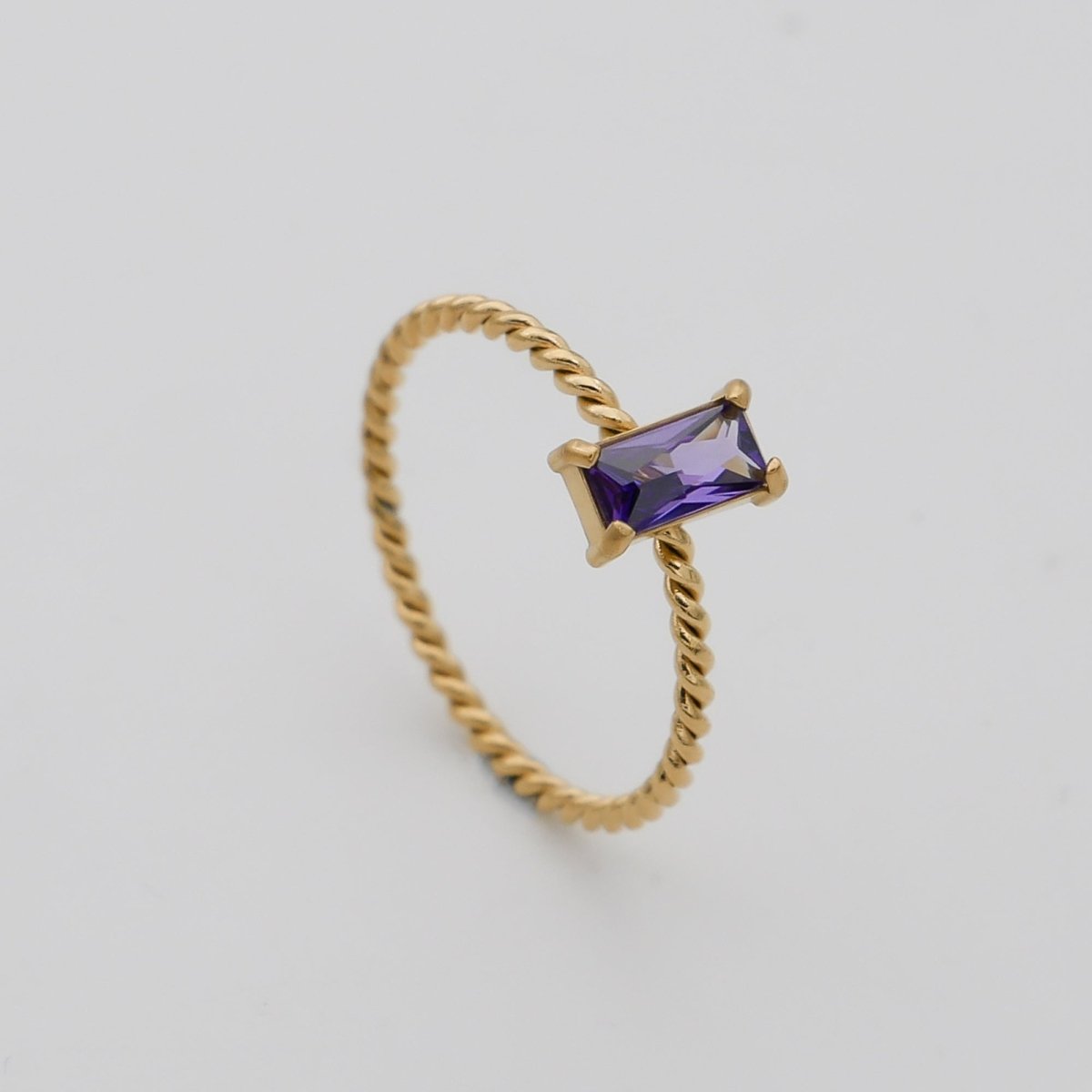 Selin Fine Twisted Gemstone Ring - ISMI JEWELS