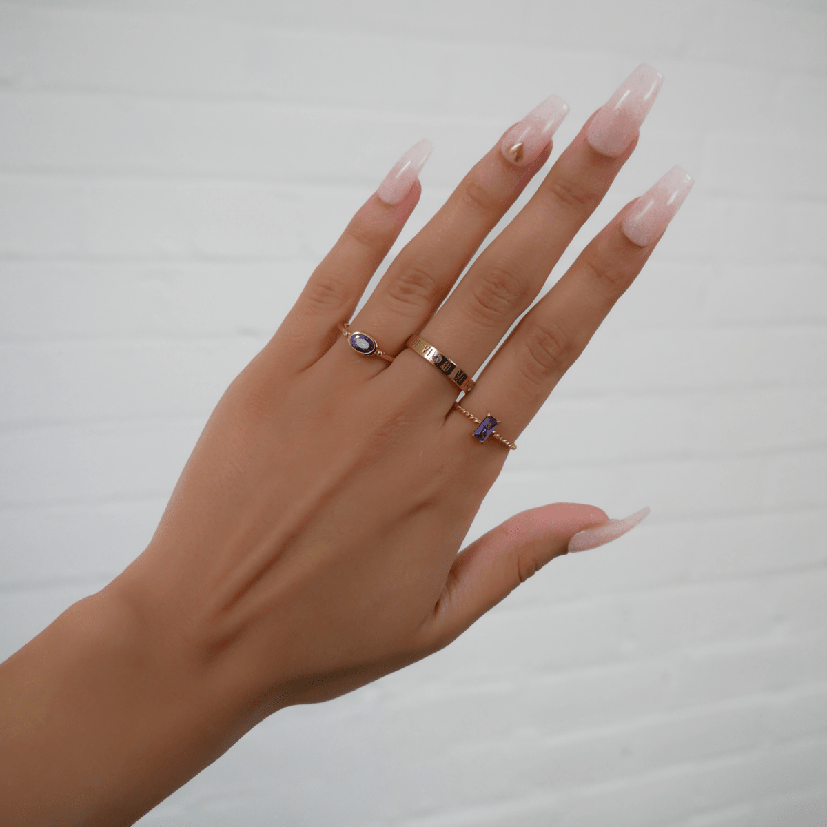 Selin Fine Twisted Gemstone Ring - ISMI JEWELS