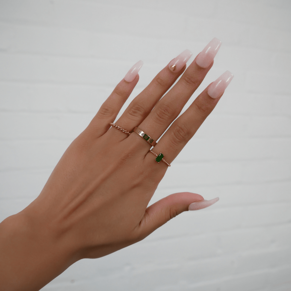 Selin Fine Twisted Gemstone Ring - ISMI JEWELS
