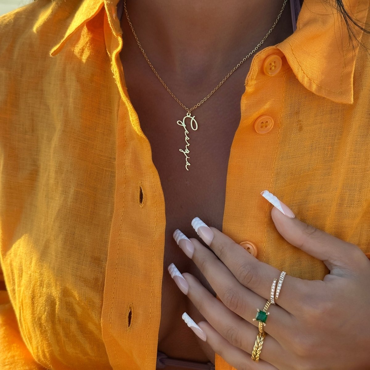 Selina Custom Name Necklace - ISMI JEWELS