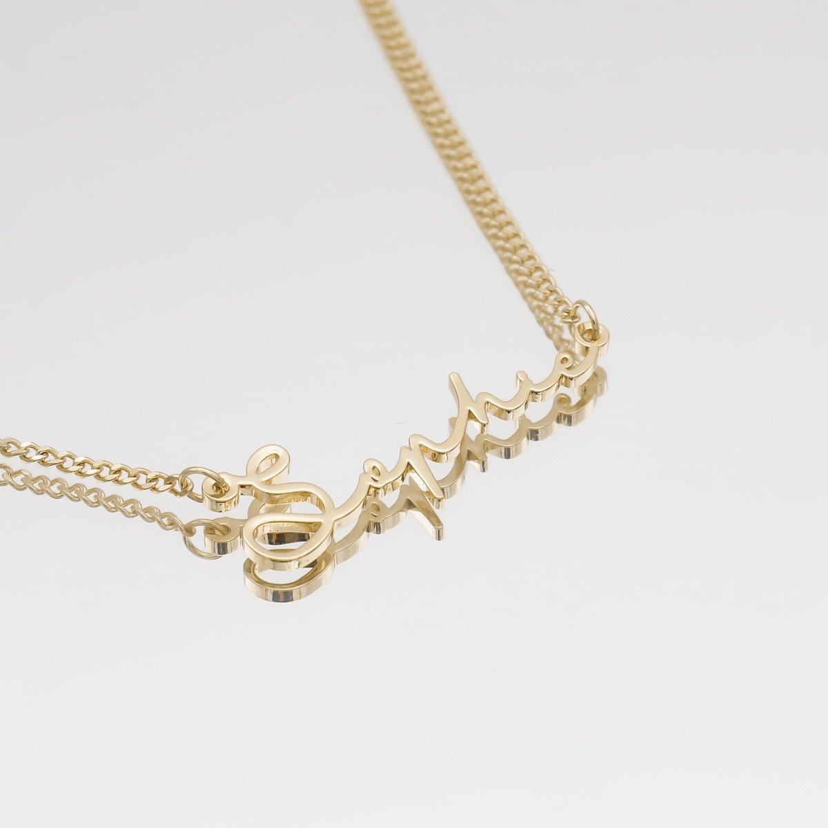 Selina Custom Name Necklace (Horizontal) - ISMI JEWELS