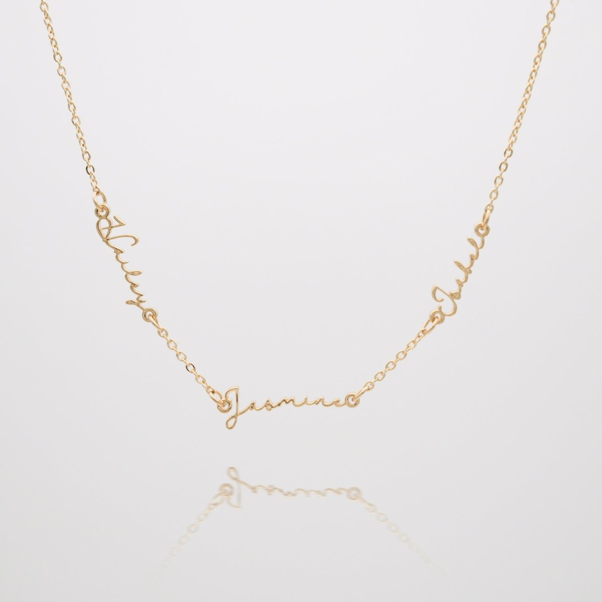 Selina Multiple Name Necklace - ISMI JEWELS