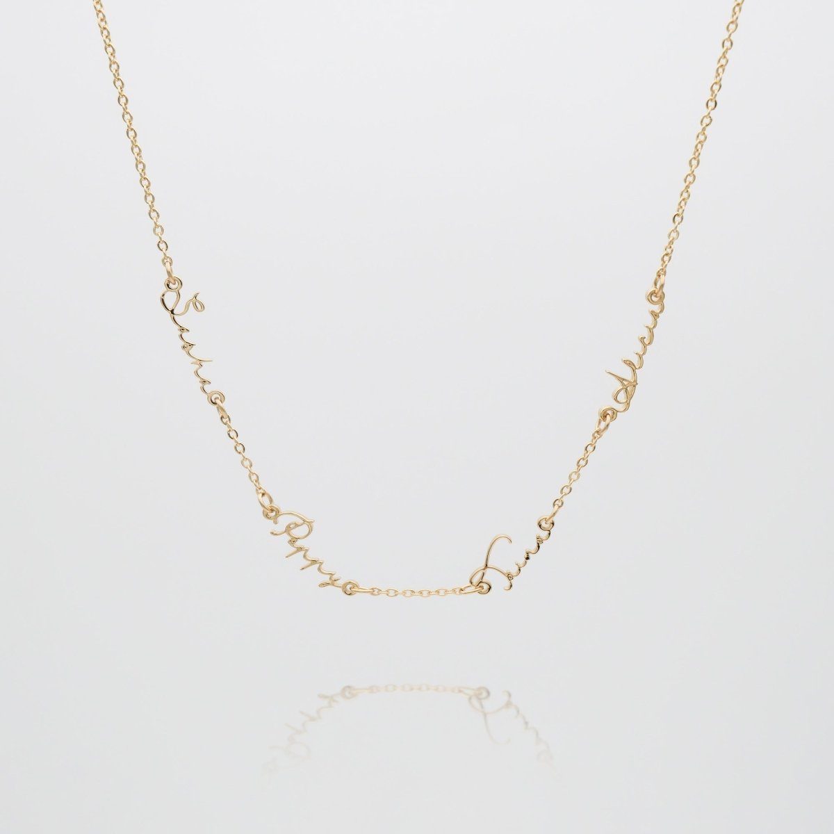 Selina Multiple Name Necklace - ISMI JEWELS