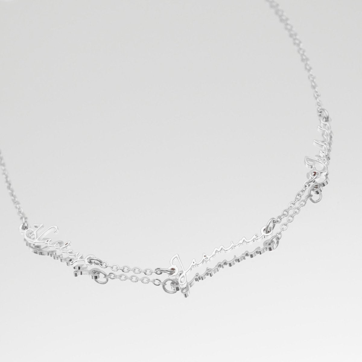 Selina Multiple Name Necklace - ISMI JEWELS