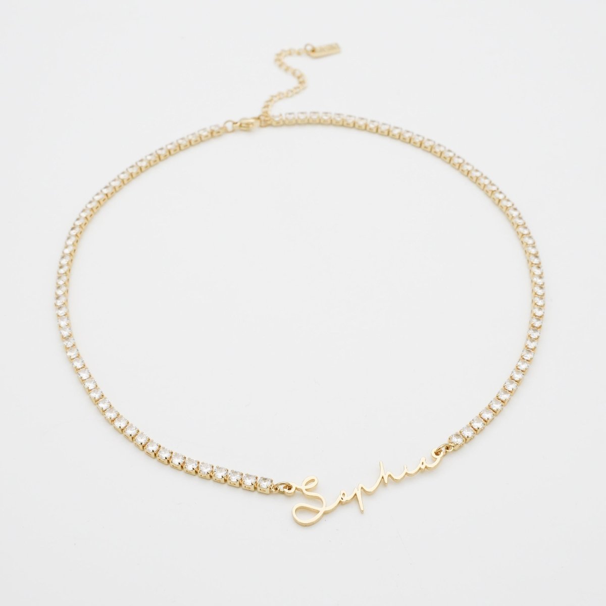 Selina Name Tennis Necklace - ISMI JEWELS